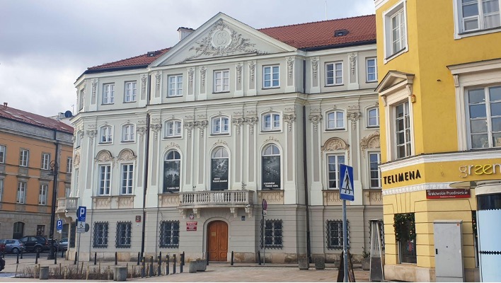 Wesslow Palace in Old Town, Warsaw, Poland - A historic gem nestled within Warsaw's Old Town district. The Wesslow Palace stands as a testament to the city's rich architectural heritage, showcasing its distinctive charm and cultural significance.